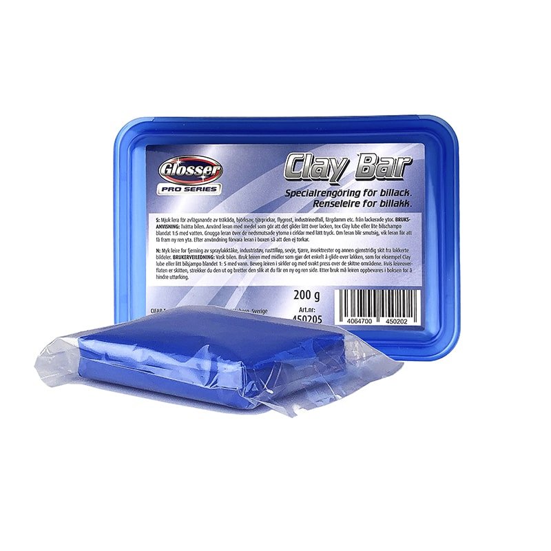 Rengöringslera Glosser Pro Clay Bar, 200 g - bilvårdsoutleten